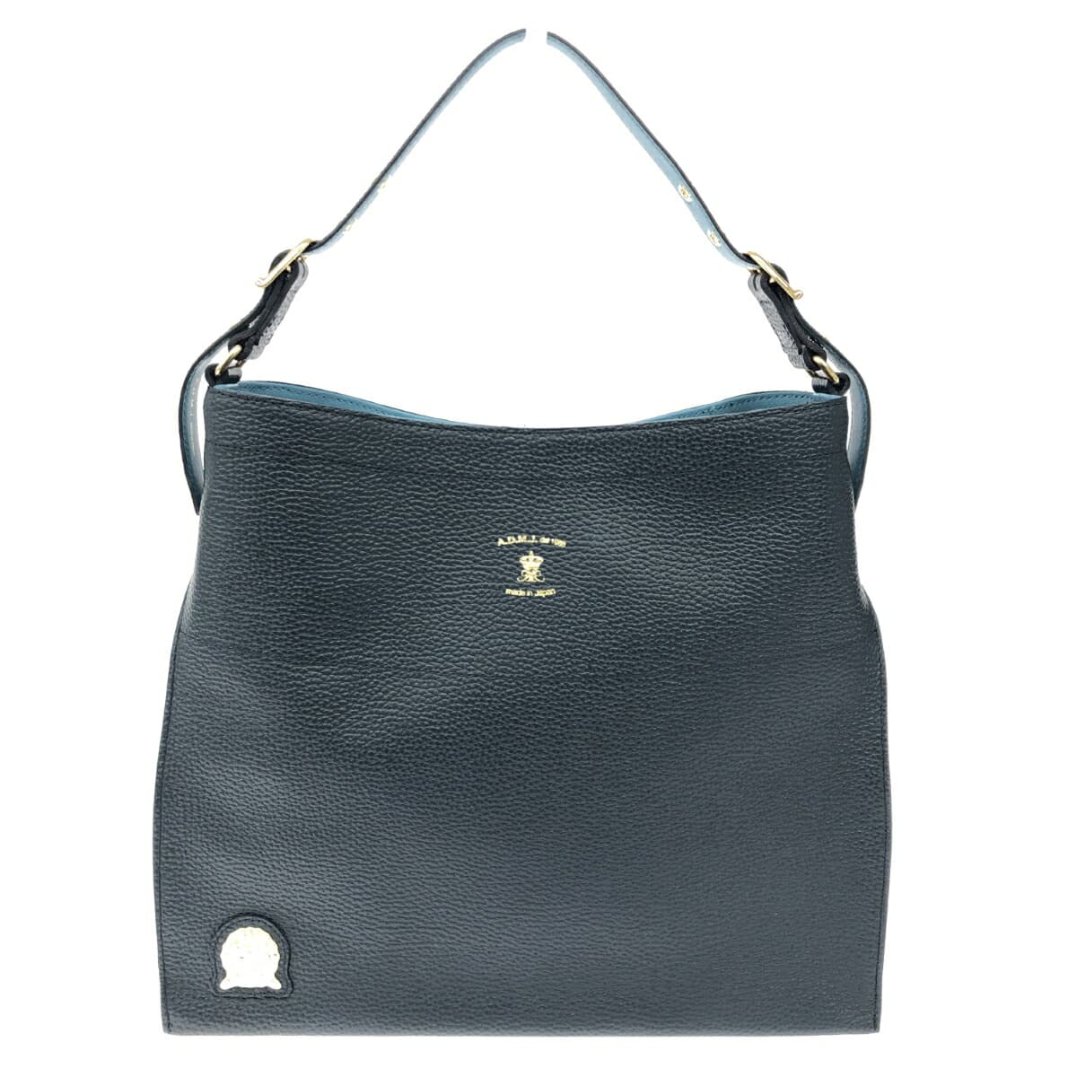 A.D.M.J (Accessoires De Mademoiselle) Accessoires De Mademoiselle Jap One Shoulder Bag Excellent Condition Leather Navy Women's 2