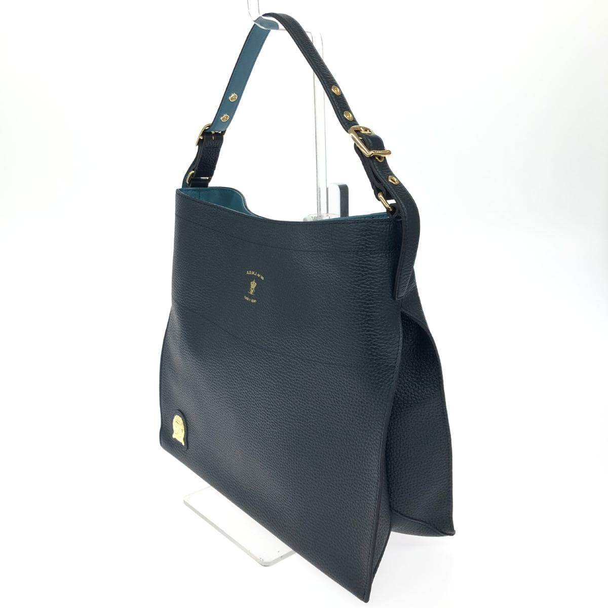 A.D.M.J (Accessoires De Mademoiselle) Accessoires De Mademoiselle Jap One Shoulder Bag Excellent Condition Leather Navy Women's 4