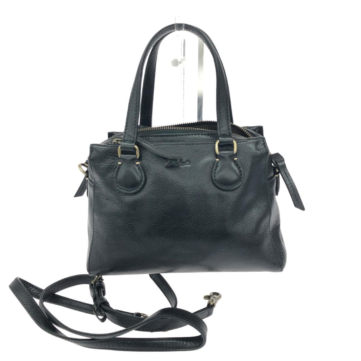 DAKOTA 2WAY Bag Good Condition Leather Black Women's