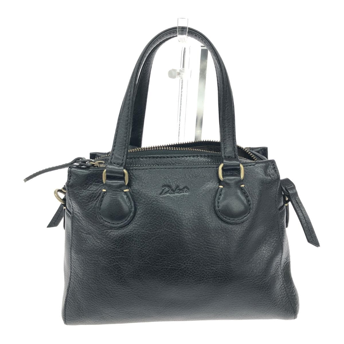 DAKOTA 2WAY Bag Good Condition Leather Black Women's 2