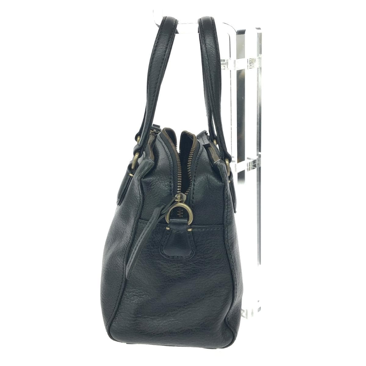 DAKOTA 2WAY Bag Good Condition Leather Black Women's 3