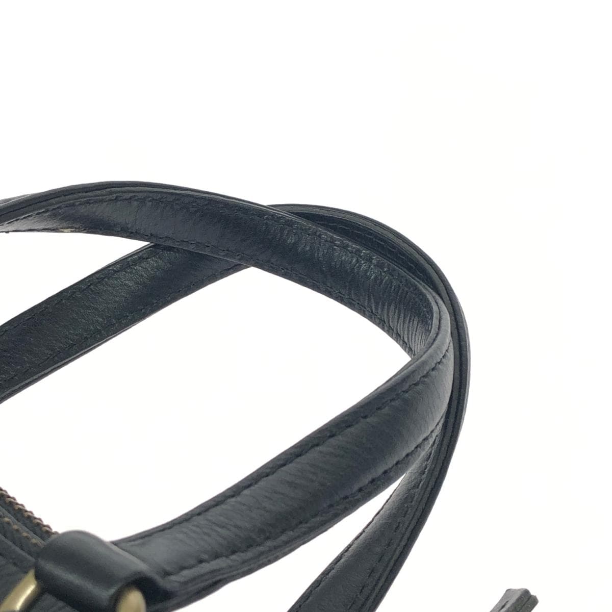 DAKOTA 2WAY Bag Good Condition Leather Black Women's 7