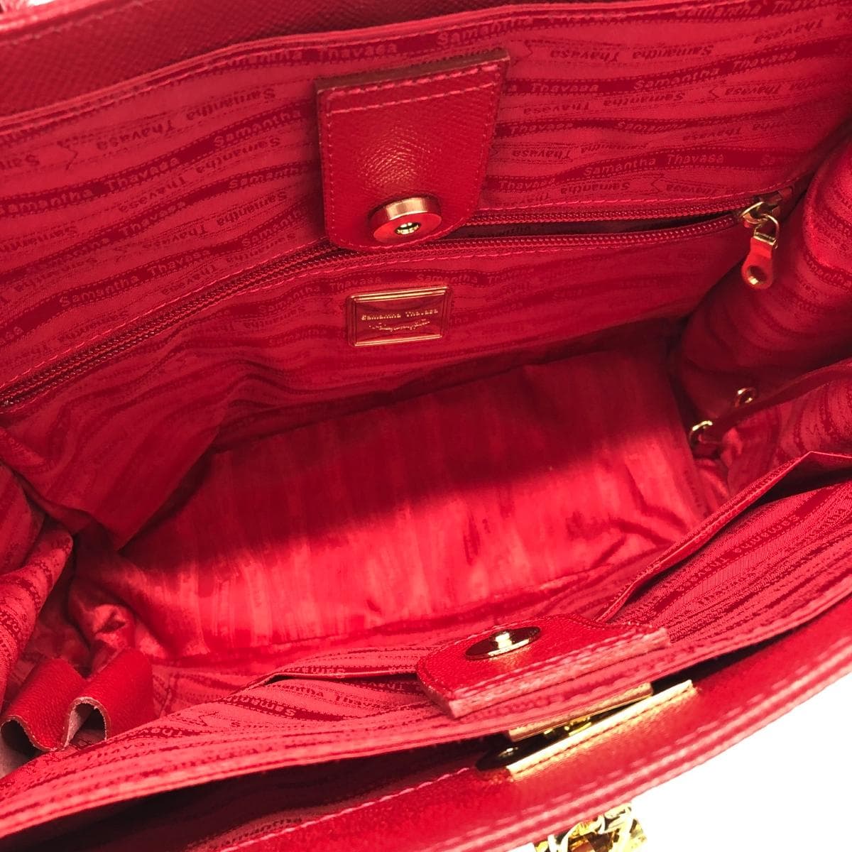 Samantha Thavasa Tote Bag Good Condition Red Women's 4