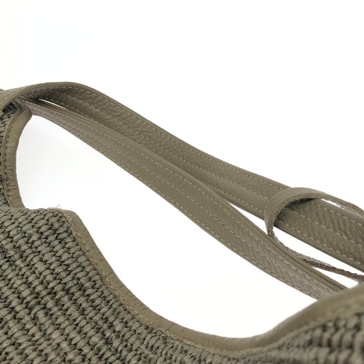 LANZETTI Tote Bag - Basket Bag - Greige for Women 8