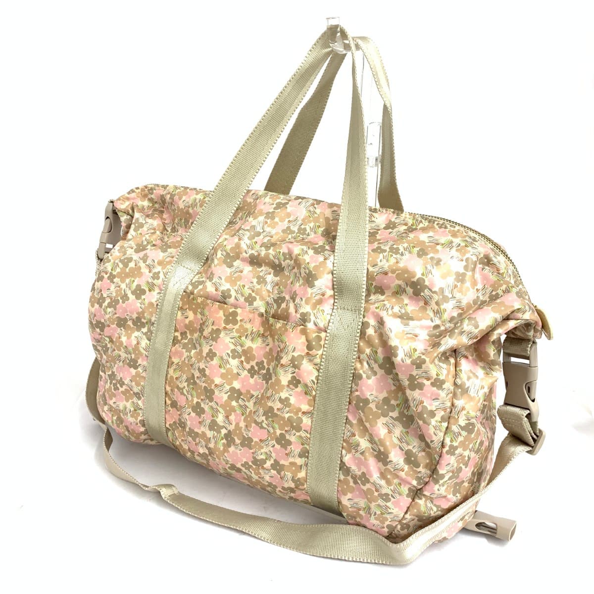 ANTEPRIMA MIST 2WAY Tote Bag Flower Nylon Beige Ladies 3