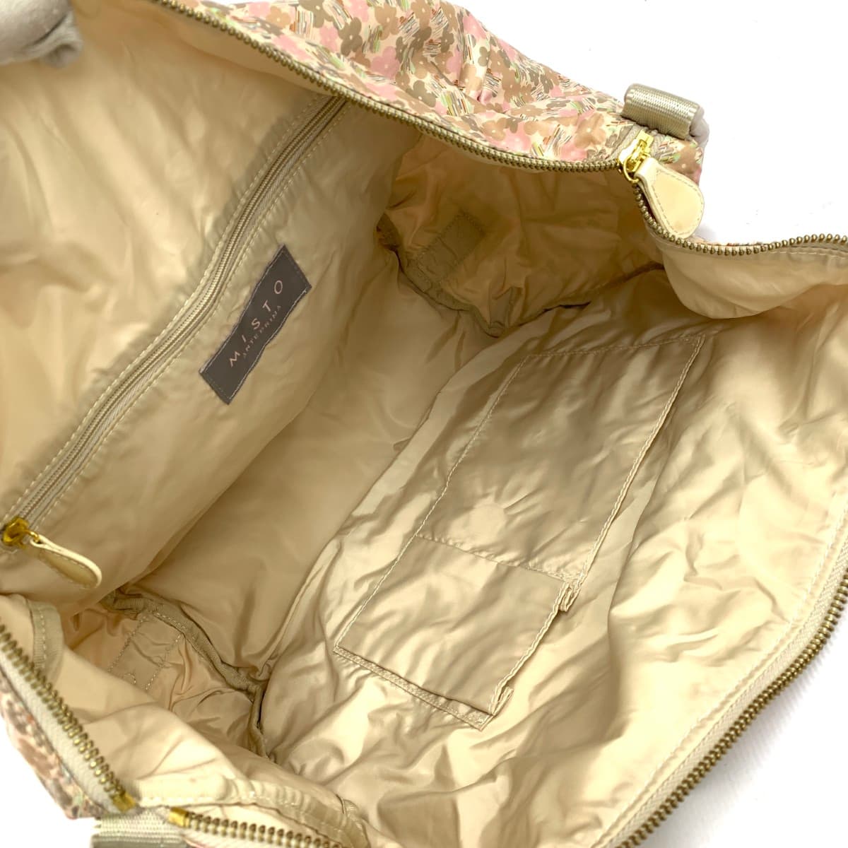 ANTEPRIMA MIST 2WAY Tote Bag Flower Nylon Beige Ladies 6