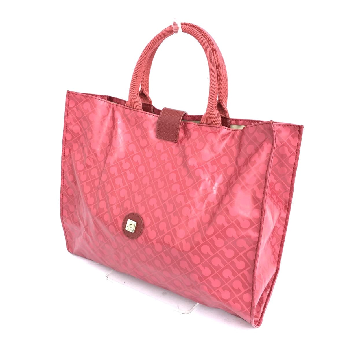 GHERARDINI Foldable Tote Bag Soft Nylon Red Ladies 3