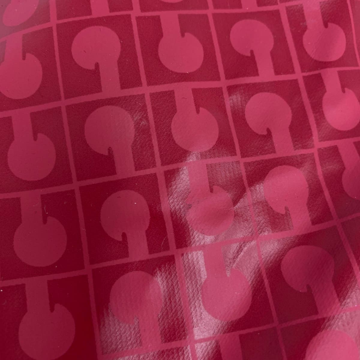 GHERARDINI Foldable Tote Bag Soft Nylon Red Ladies 8