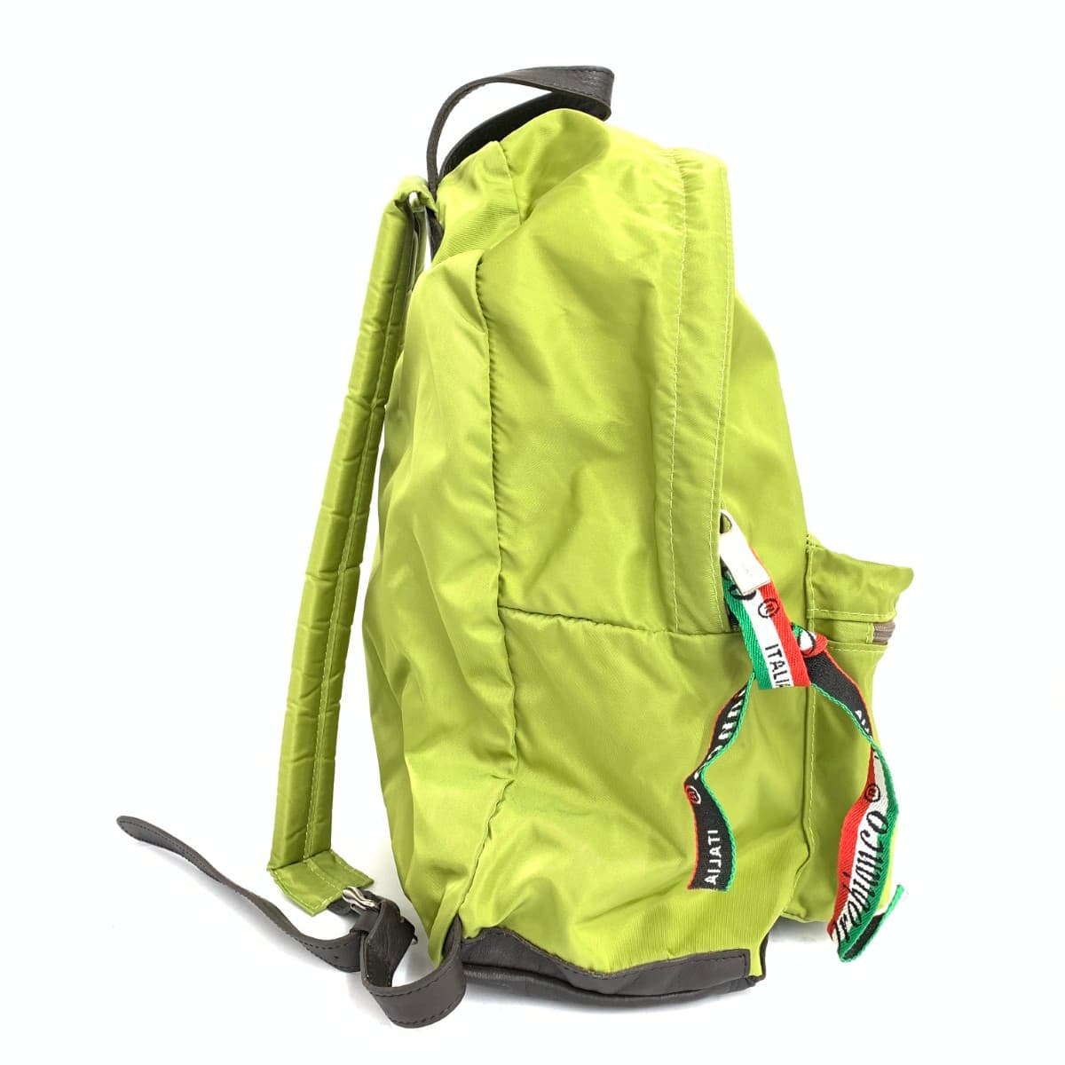 Orobianco backpack in good condition, nylon, light green, unisex 2