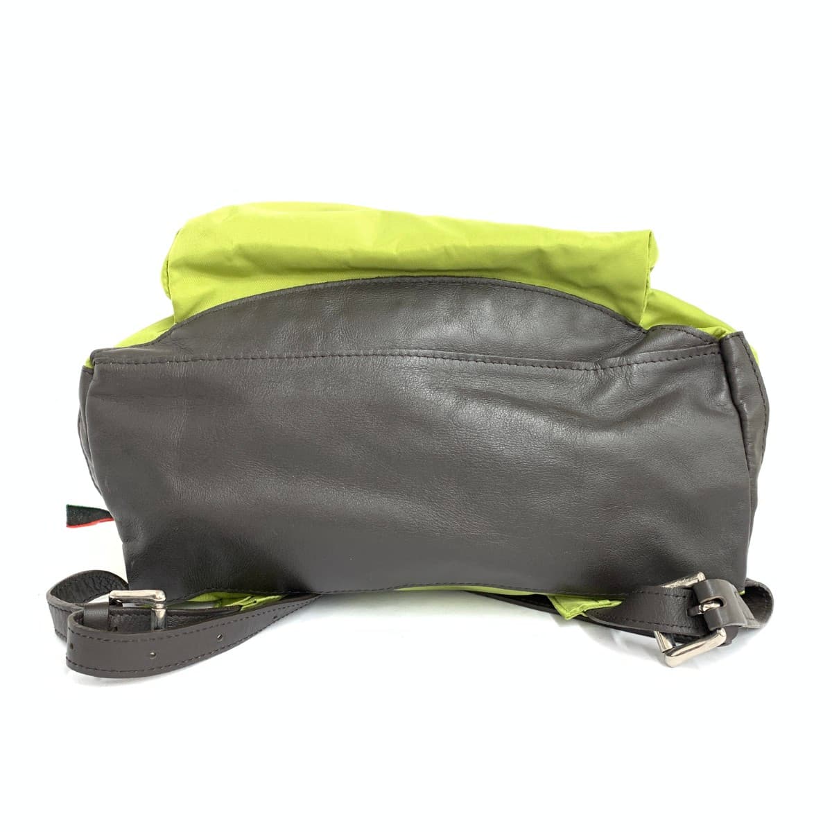 Orobianco backpack in good condition, nylon, light green, unisex 4