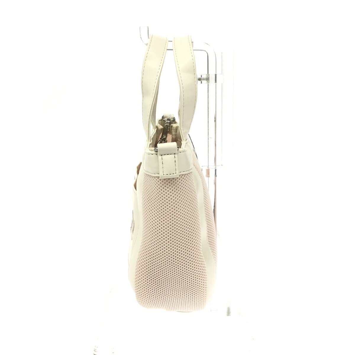 MARY QUANT Mesh 2WAY Bag, Unused, PVC 225-812005-031-0, Beige, Ladies 2