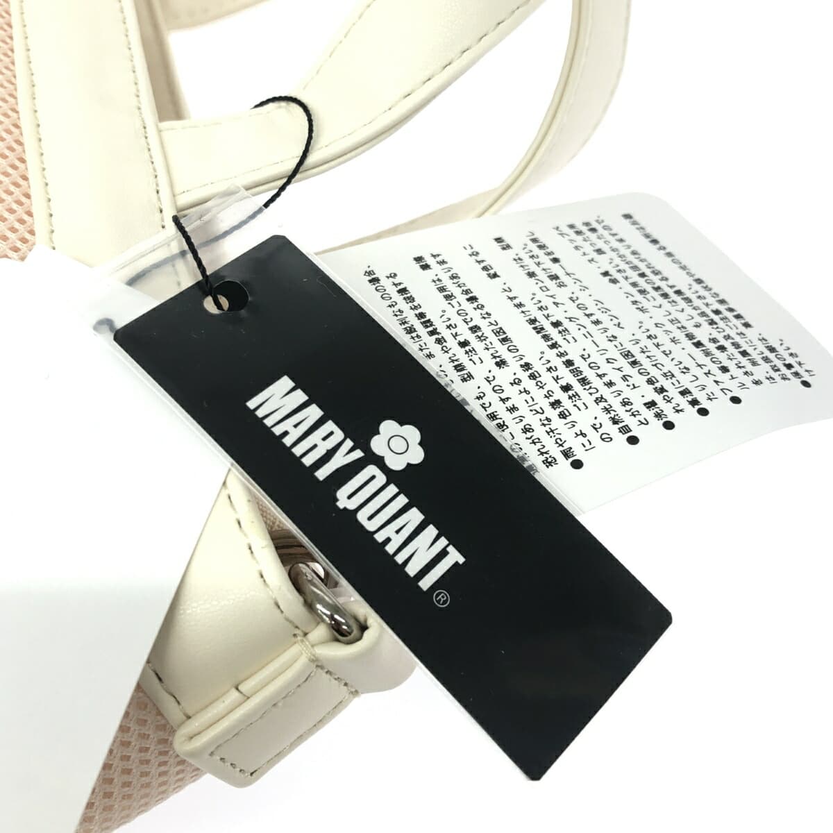 MARY QUANT Mesh 2WAY Bag, Unused, PVC 225-812005-031-0, Beige, Ladies 7