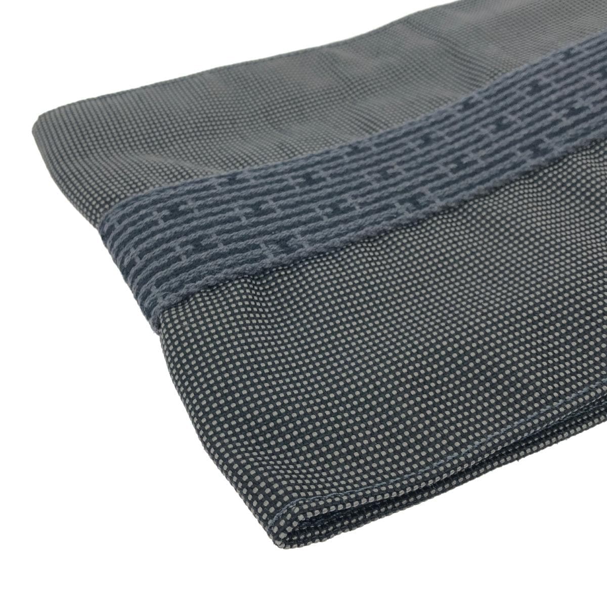 HERMES Hermes Eel Line Pochette Good Condition Canvas/Gray Unisex 5