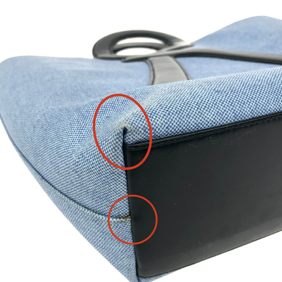 ROBERTA DI CAMERINO Handbag R Handle/PVC Light Blue Women's 7