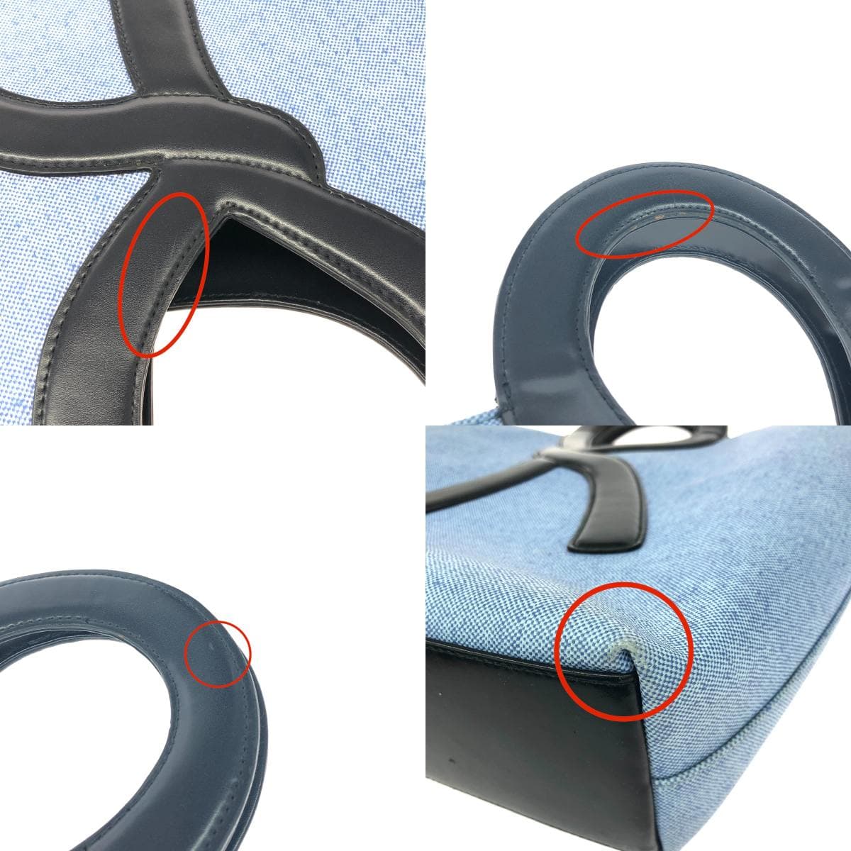 ROBERTA DI CAMERINO Handbag R Handle/PVC Light Blue Women's 8