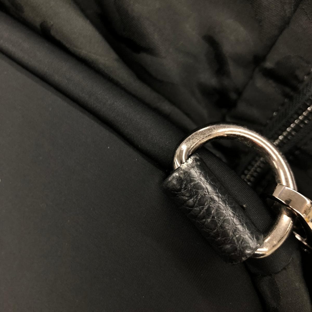 Papillonner Multiway Backpack Knit Stamp Camouflage Nylon Black Ladies 10