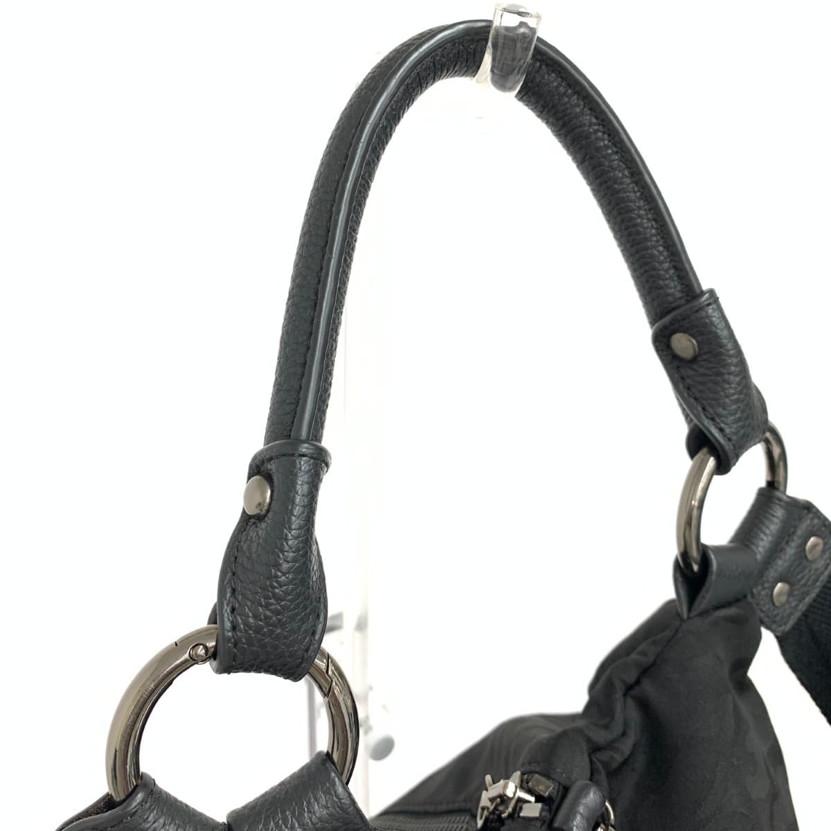 Papillonner Multiway Backpack Knit Stamp Camouflage Nylon Black Ladies 4