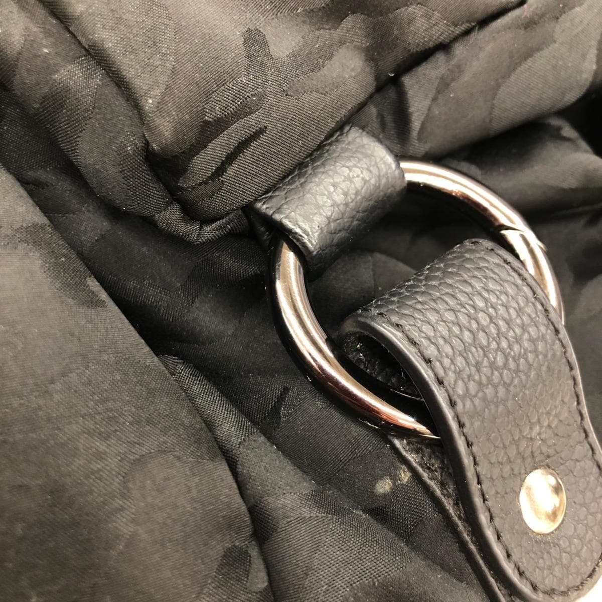 Papillonner Multiway Backpack Knit Stamp Camouflage Nylon Black Ladies 9