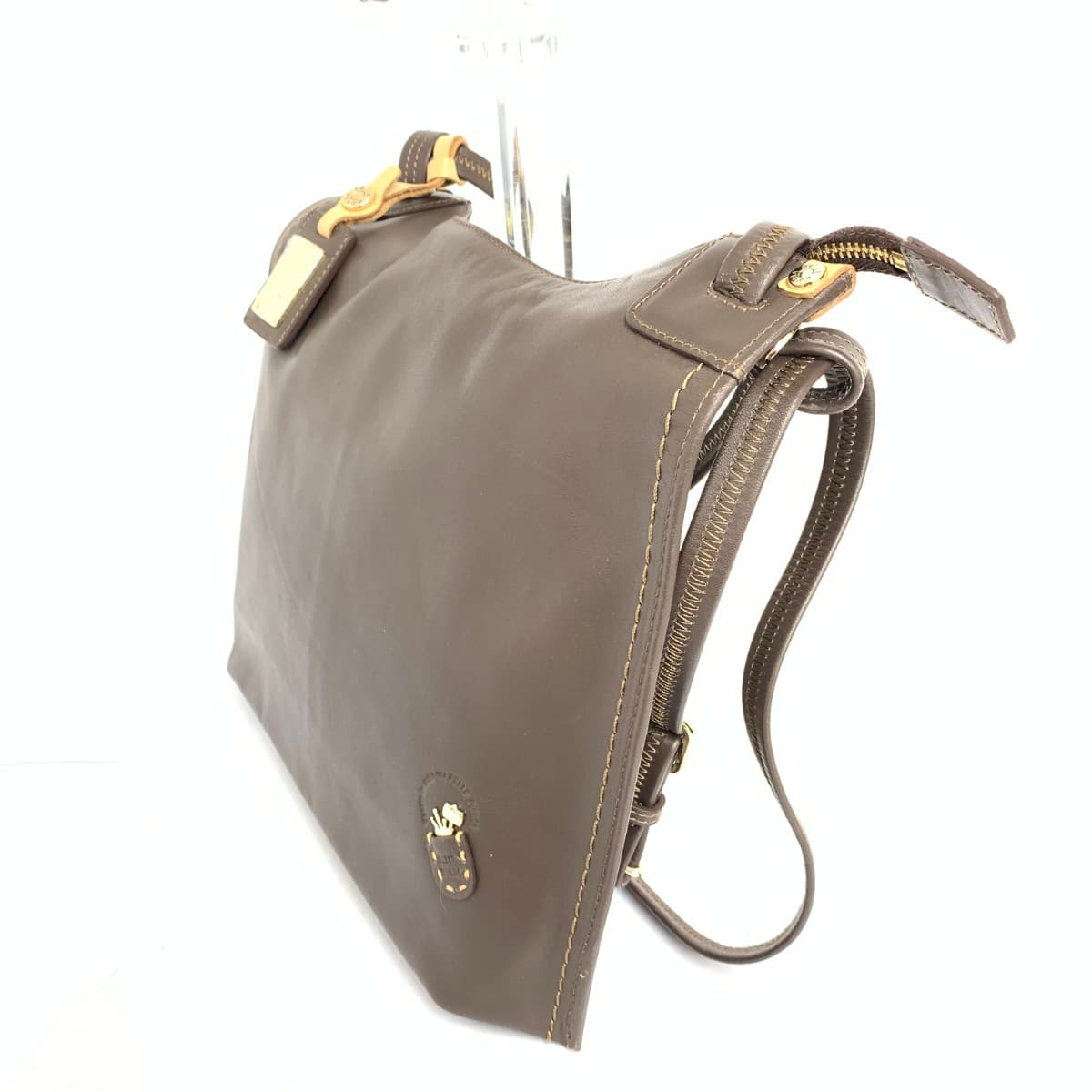 PELLE BORSA Pelleborsa Multiway Backpack Leather Brown Women's 3