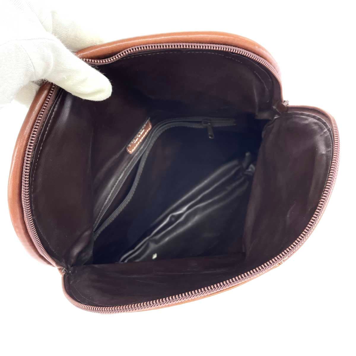 Via Beldad Hasegawa Deca Clutch Bag Made in Spain / Leather Brown Women's 5