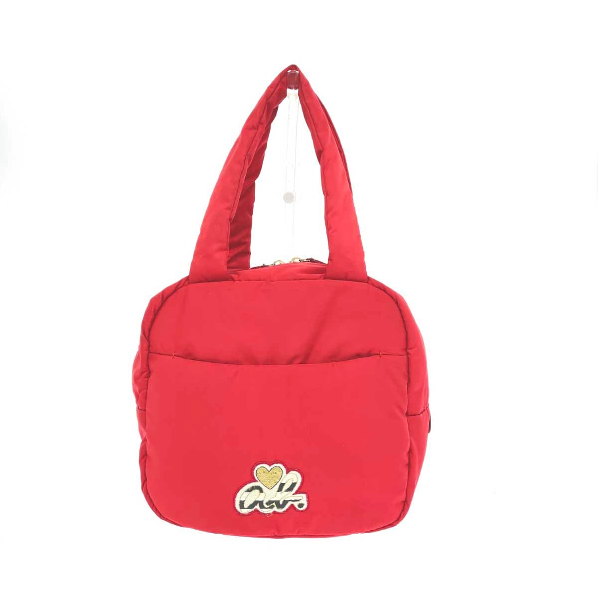 agnes b. Agnes B. Tote Bag Logo/Nylon Padding Red Women's