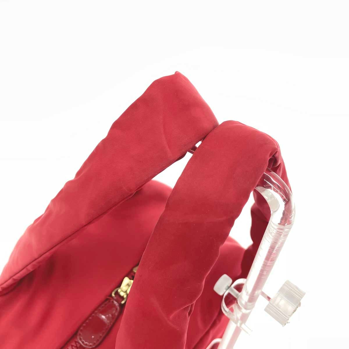 agnes b. Agnes B. Tote Bag Logo/Nylon Padding Red Women's 7