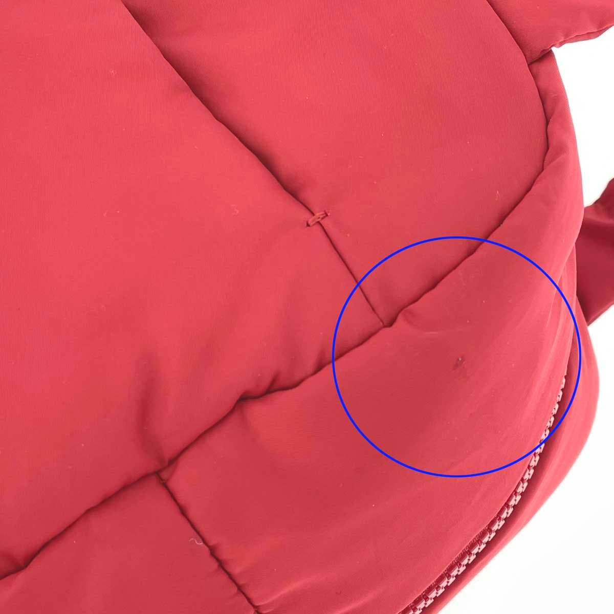 agnes b. Agnes B. Tote Bag Logo/Nylon Padding Red Women's 8