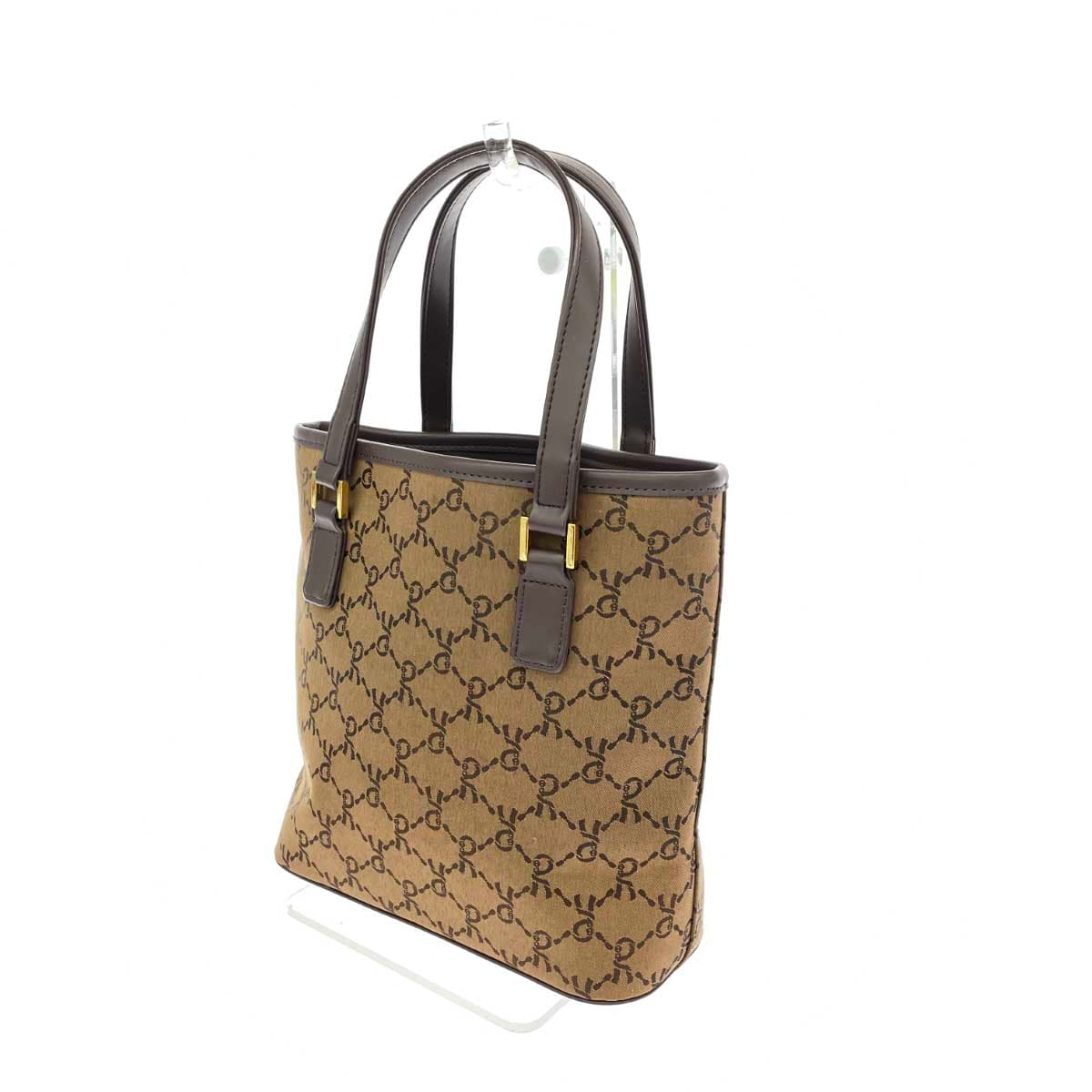 ROBERTA DI CAMERINO Mini Tote Bag Total Logo/Nylon Brown Ladies 3