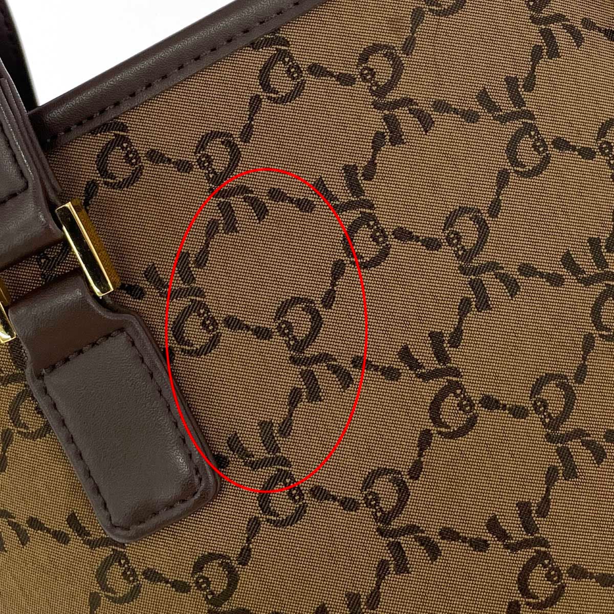 ROBERTA DI CAMERINO Mini Tote Bag Total Logo/Nylon Brown Ladies 7