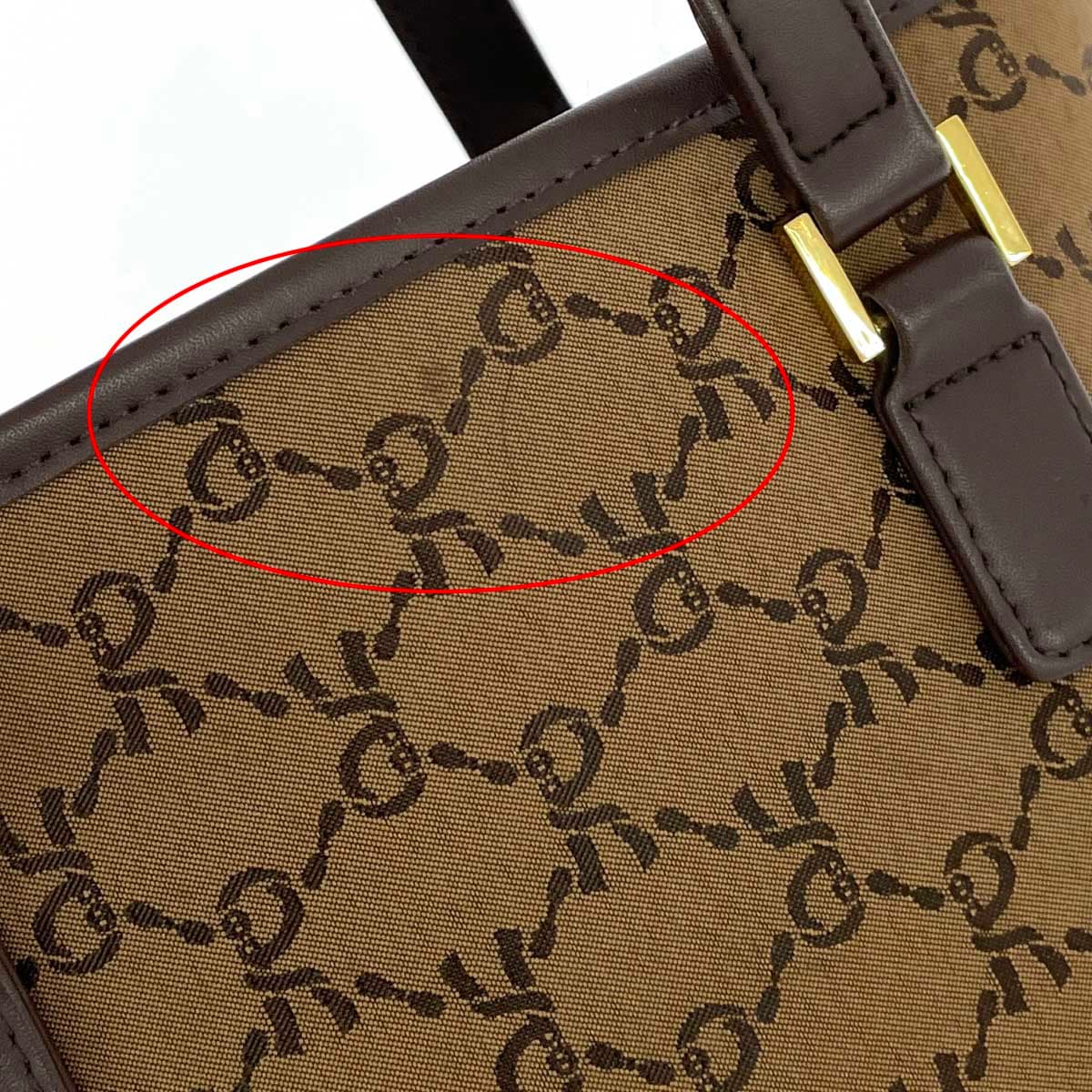 ROBERTA DI CAMERINO Mini Tote Bag Total Logo/Nylon Brown Ladies 8