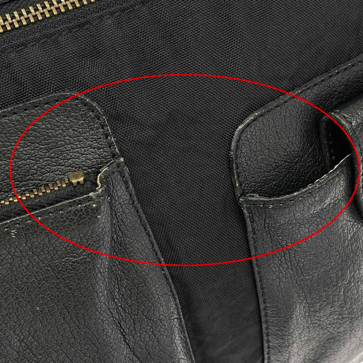 IBIZA Ibiza Shoulder Bag Nylon × Leather Black Women's 9