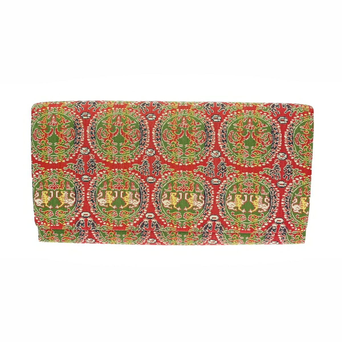 TATSUMURA TEXTILE Ryumura Art Weaving Clutch Bag Enbun White Tiger Suzaku Nishiki Multi-Color Ladies