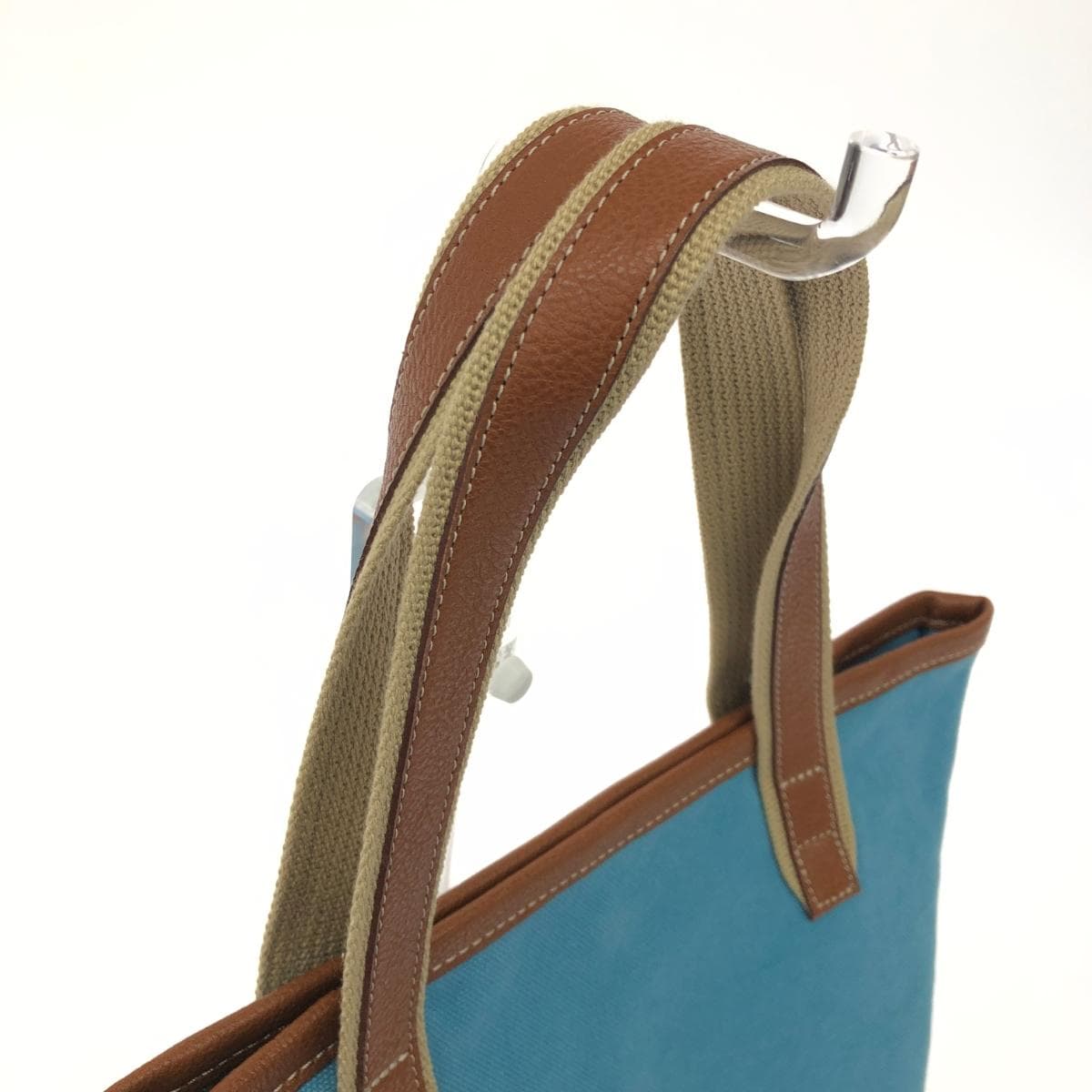 IBIZA Ibiza Tote Bag in Excellent Condition, Airplane Canvas, Blue, Women's 4