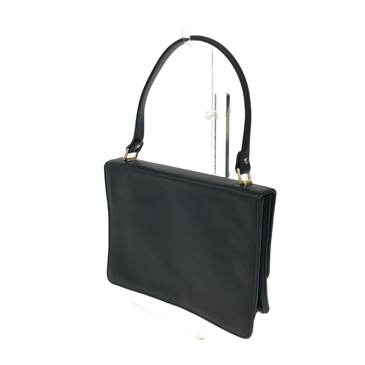 mysuelly 2WAY bag in good condition, leather, black, for women 3
