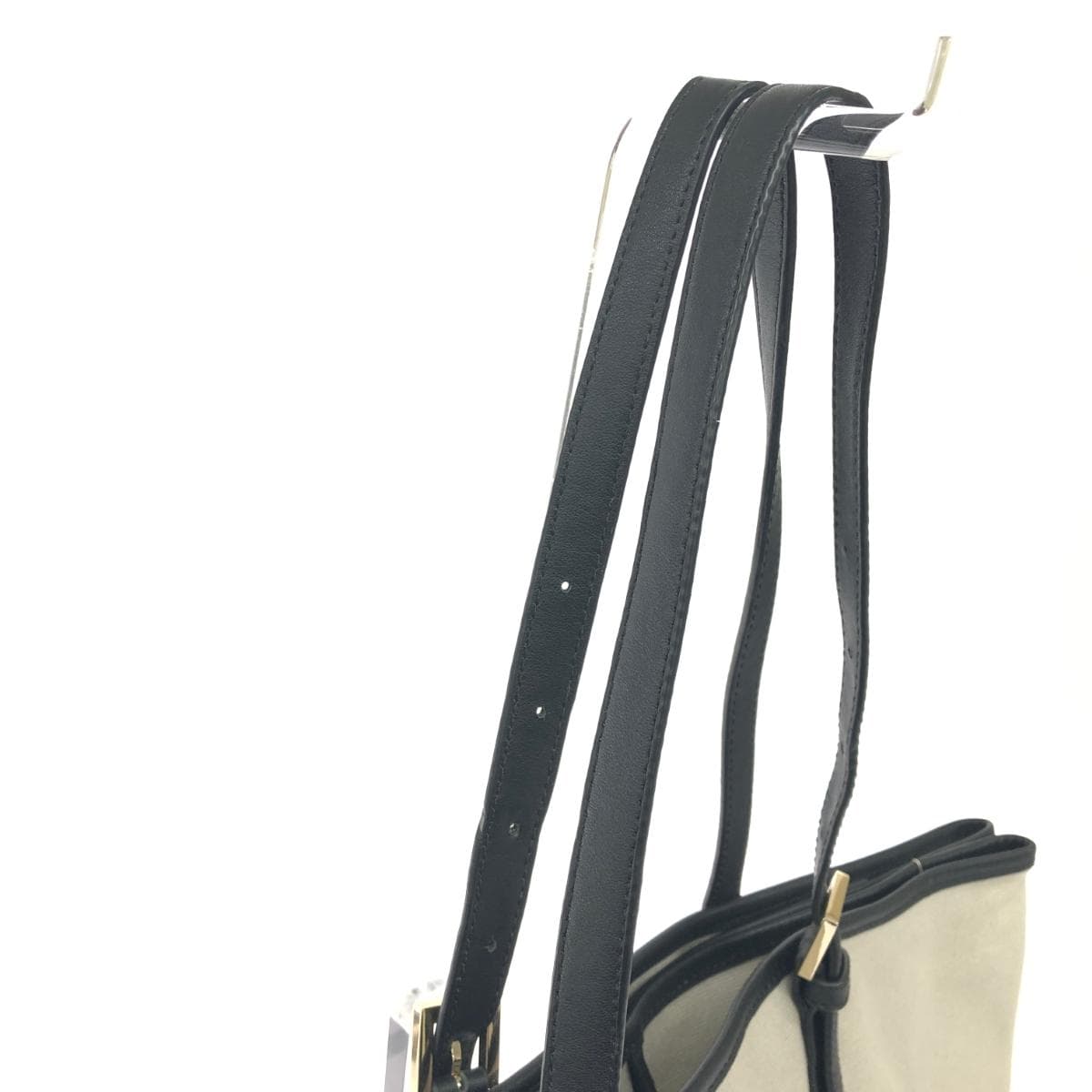 GALLARDA GALANTE Tote Bag with Haircalf Switch Black/Gray for Women 4