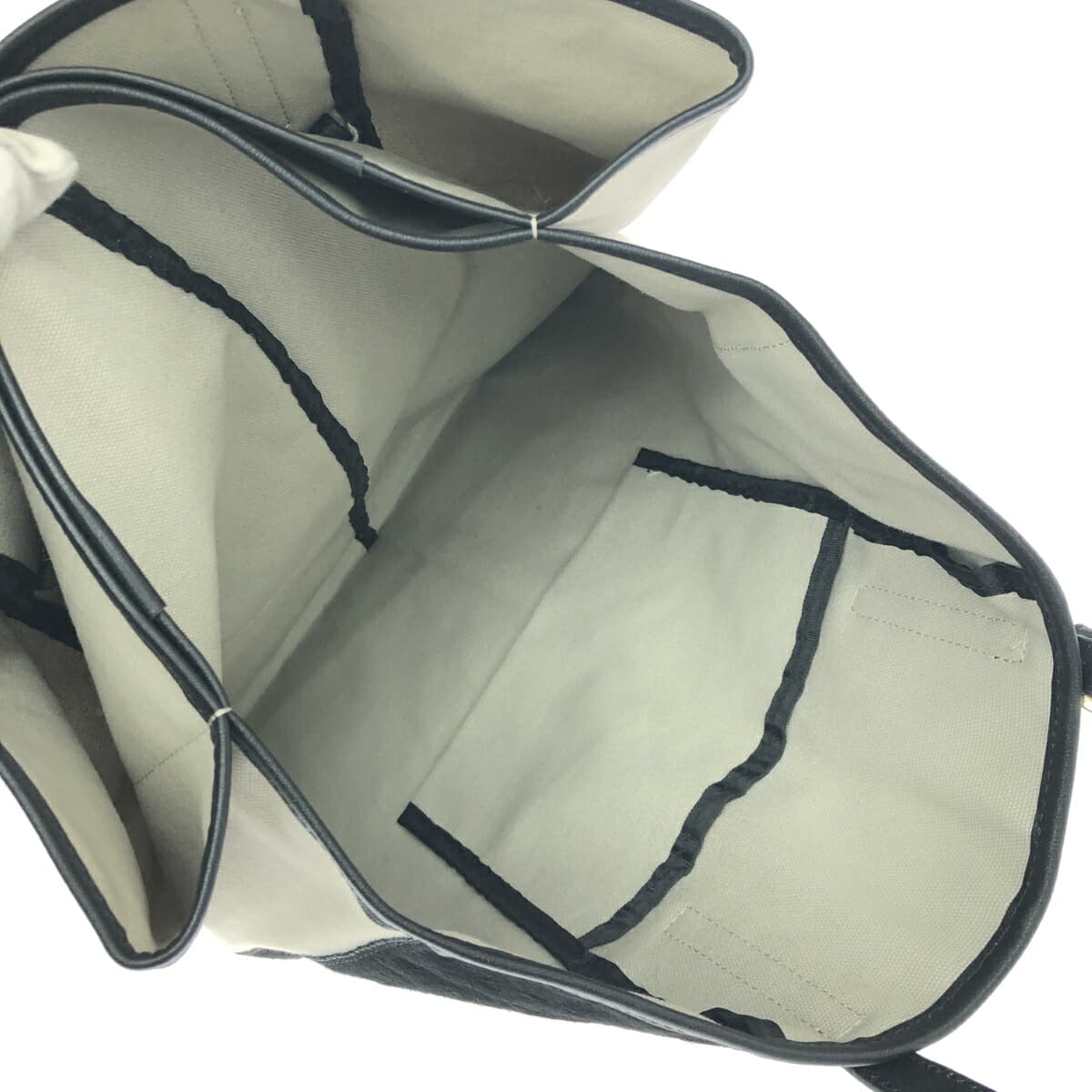 GALLARDA GALANTE Tote Bag with Haircalf Switch Black/Gray for Women 6