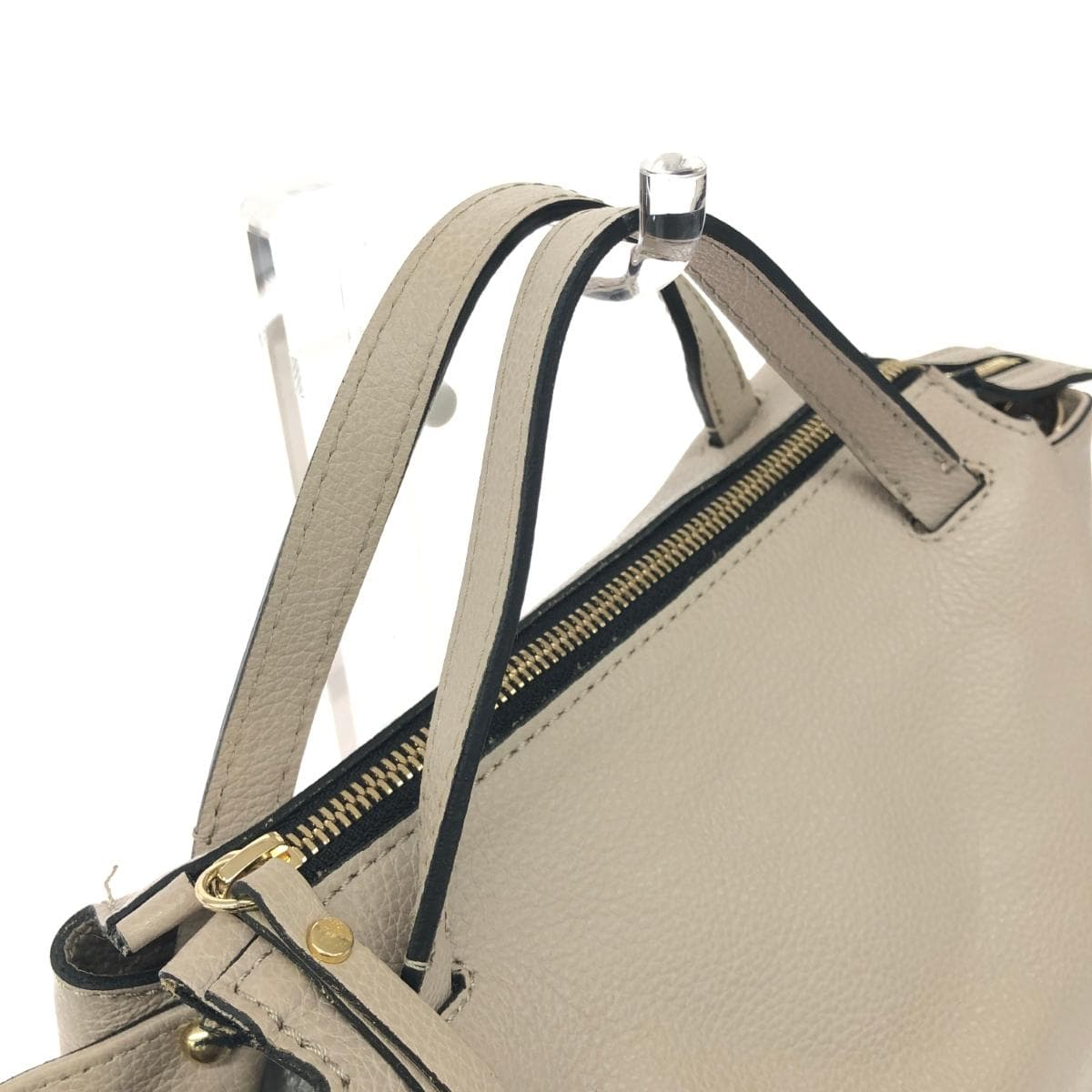 GIANNI CHIARINI 2WAY Bag Leather Greige Women's 4