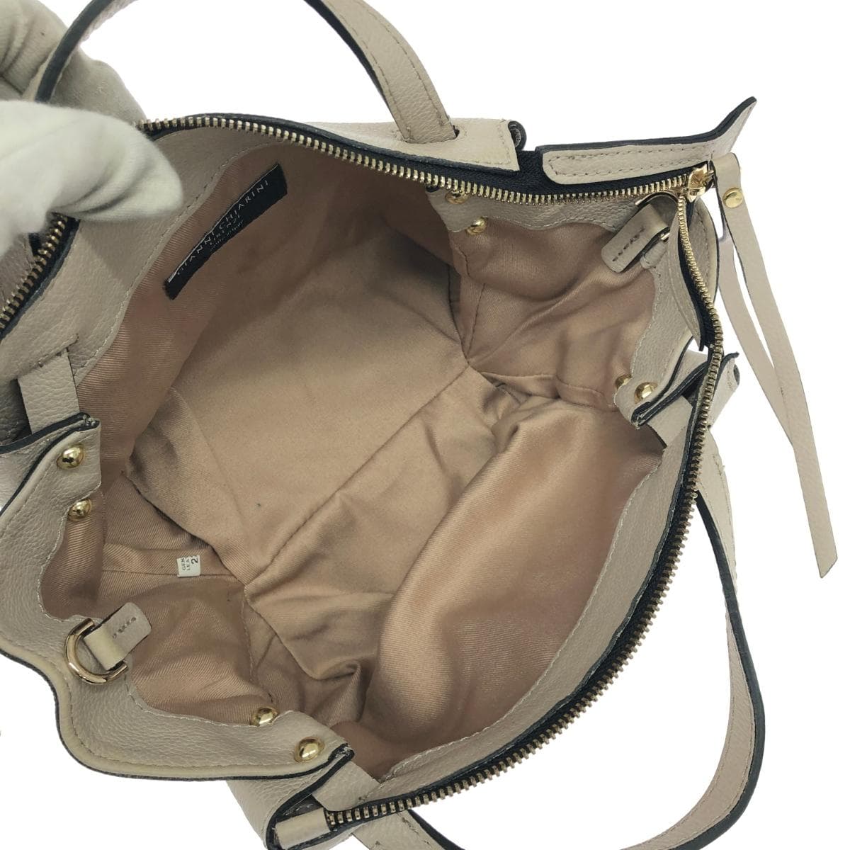 GIANNI CHIARINI 2WAY Bag Leather Greige Women's 6