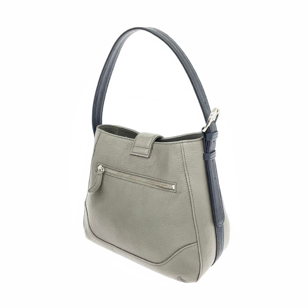 NAGATANI One Shoulder Bag Good Condition Leather Khaki Gray Women's 3