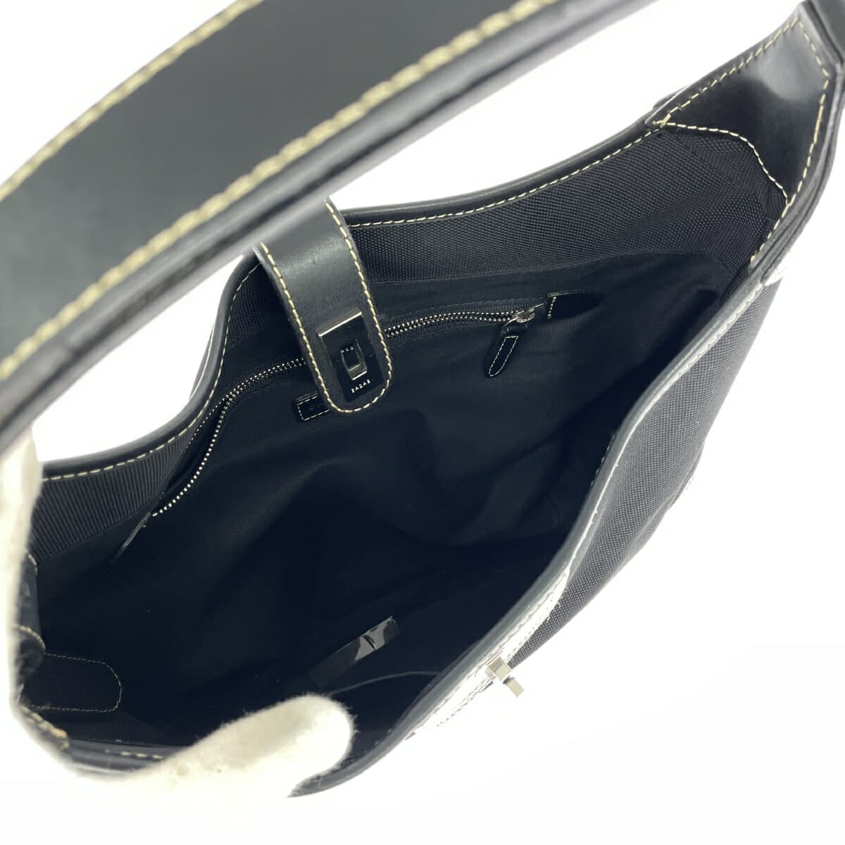 SAZABY Shoulder Bag Good Condition Black Ladies 5