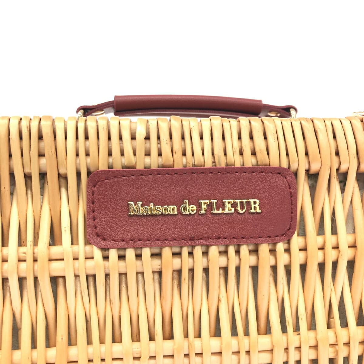 Maison de FLEUR Square Basket Unused Item Beige Ladies 6