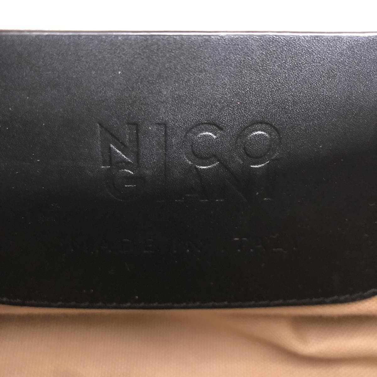 Nicogiani shoulder bag in good condition, leather, black, for ladies 6