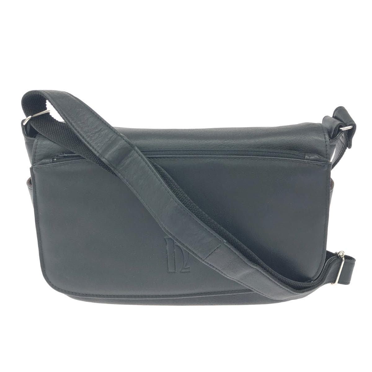 Nakazawa Bag Messenger Bag Flap / Leather Black Ladies
