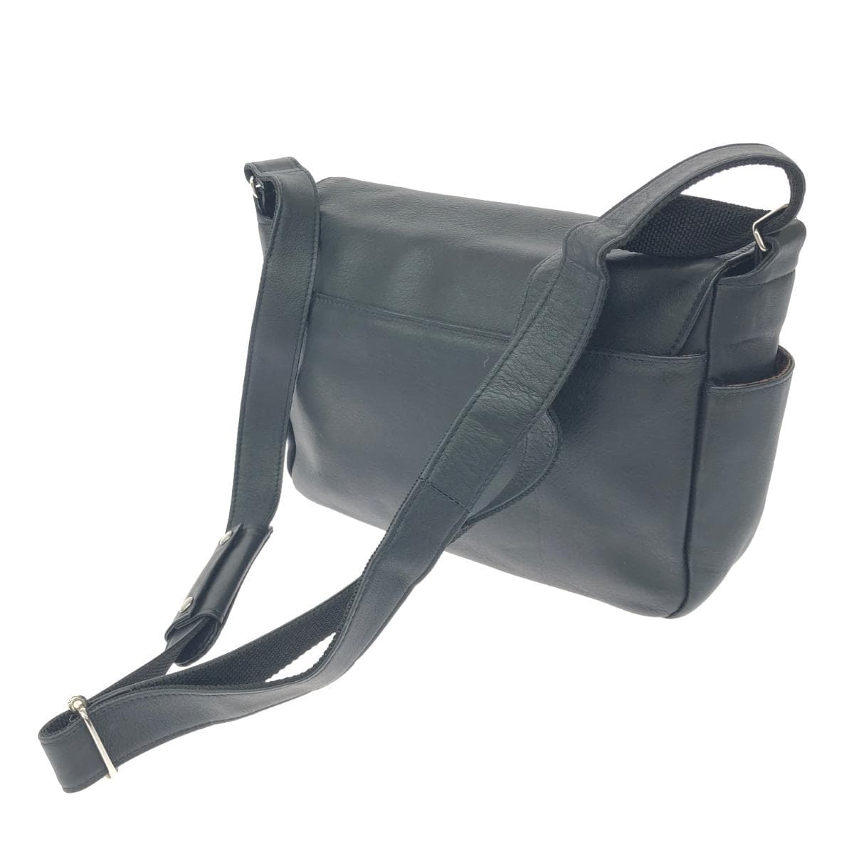 Nakazawa Bag Messenger Bag Flap / Leather Black Ladies 3