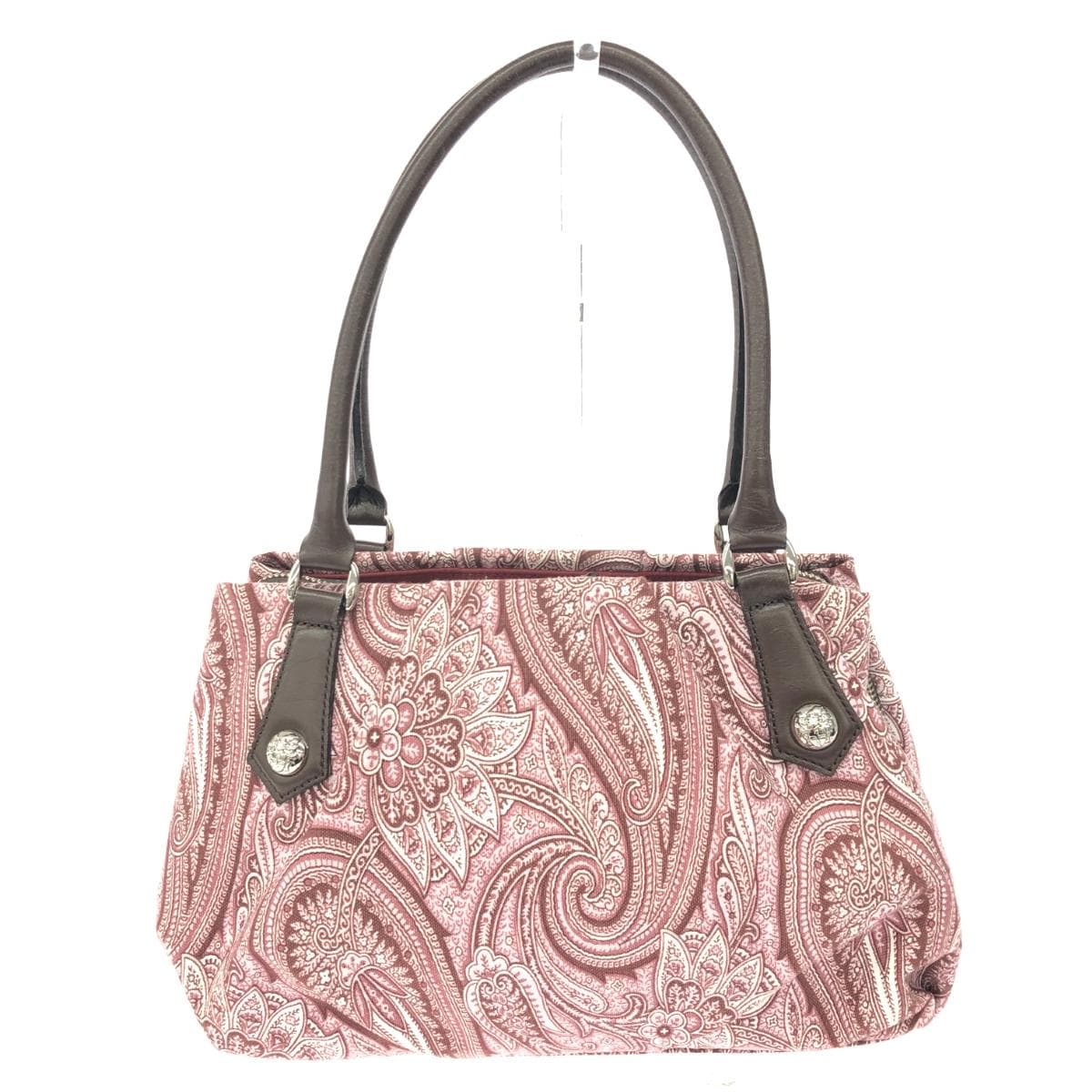 DAKS LONDON Tote Bag - Paisley/Canvas - Pink for Women