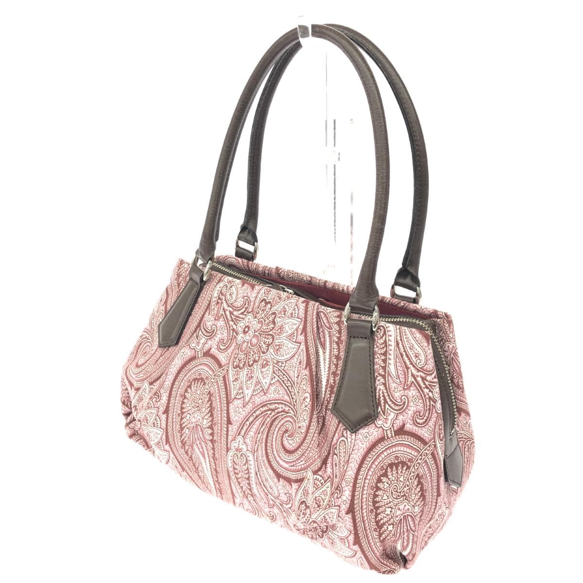 DAKS LONDON Tote Bag - Paisley/Canvas - Pink for Women 3