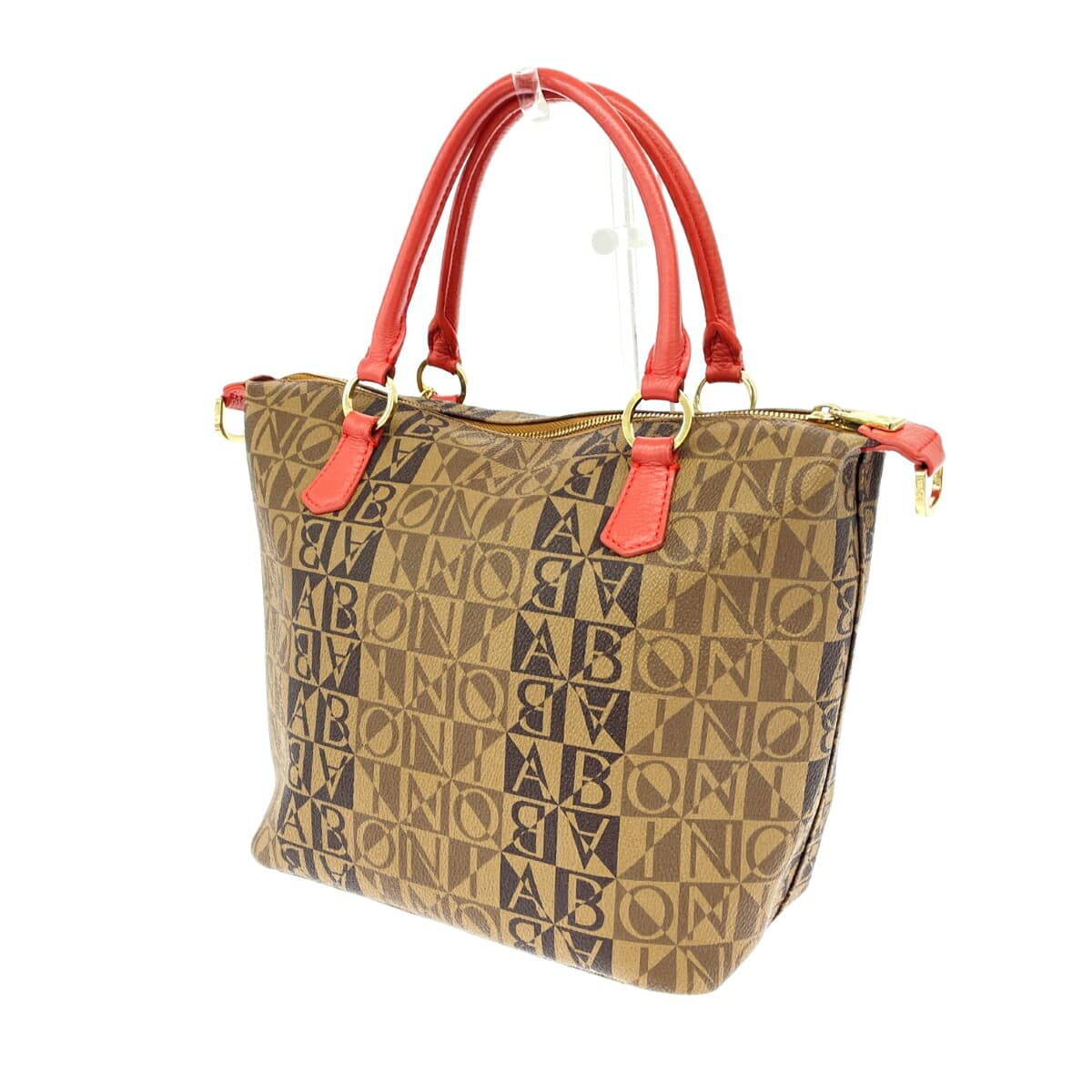 BONIA 2WAY Tote Bag Monogram/PVC Brown Ladies 3