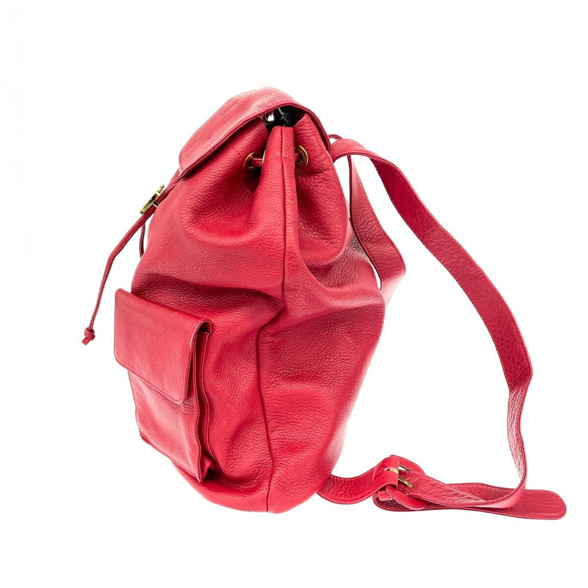 HIROFU Drawstring Backpack H Hardware / Leather Red Women's 2