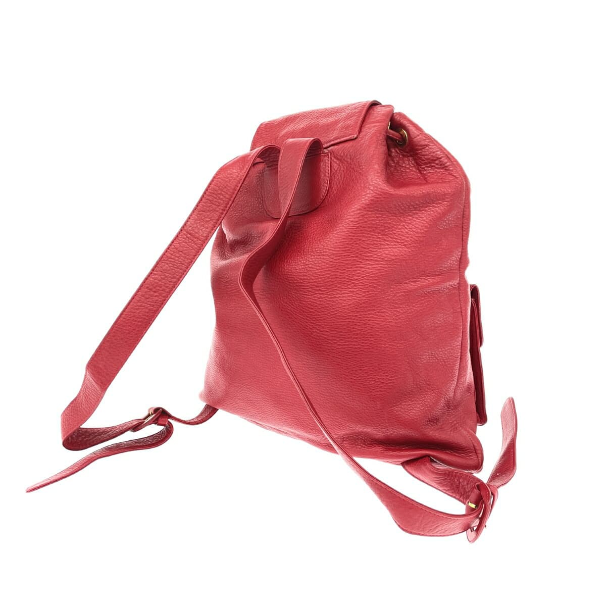 HIROFU Drawstring Backpack H Hardware / Leather Red Women's 3