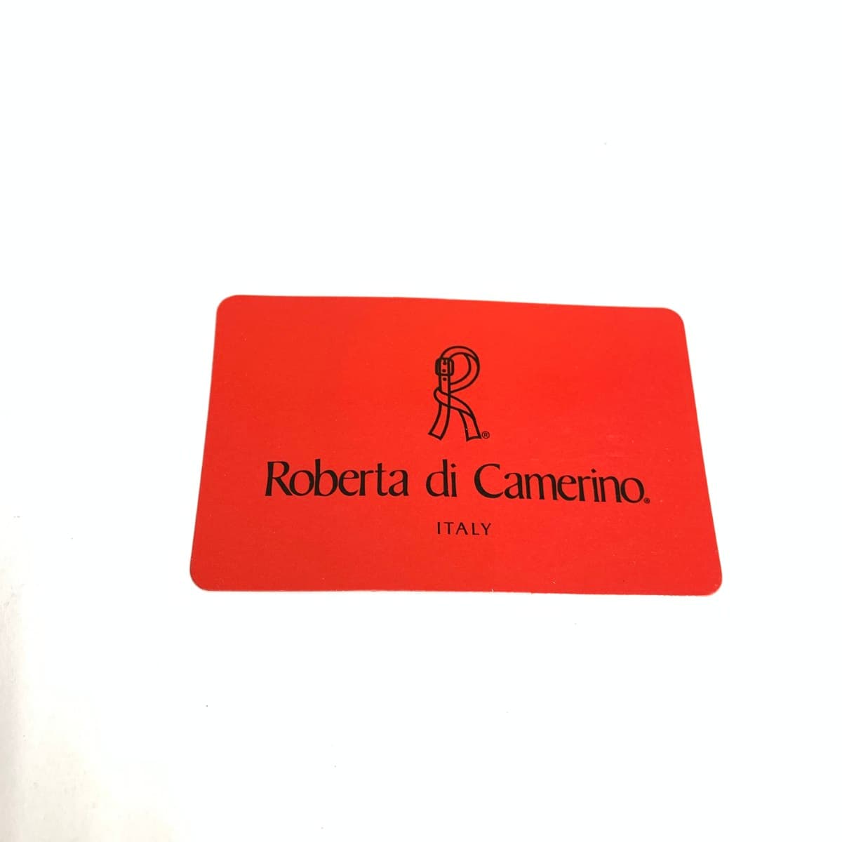 ROBERTA DI CAMERINO Shoulder Bag Like New R Logo Jacquard Brown Ladies 9